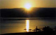 エジプト・イスラエルガリラヤ湖夕景